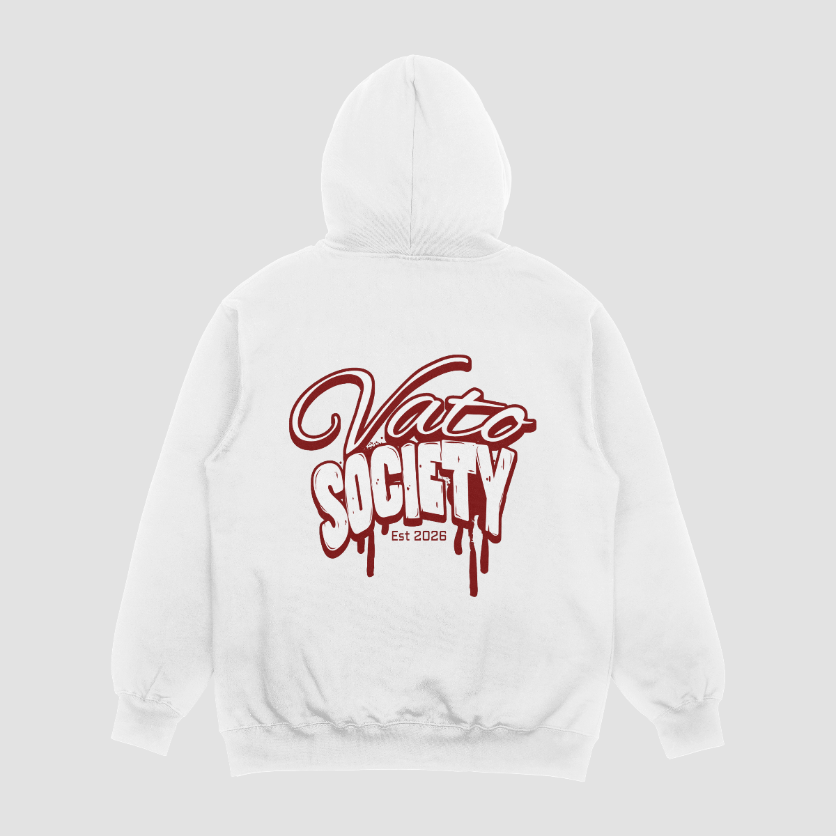 Vato society Hoodie (White)